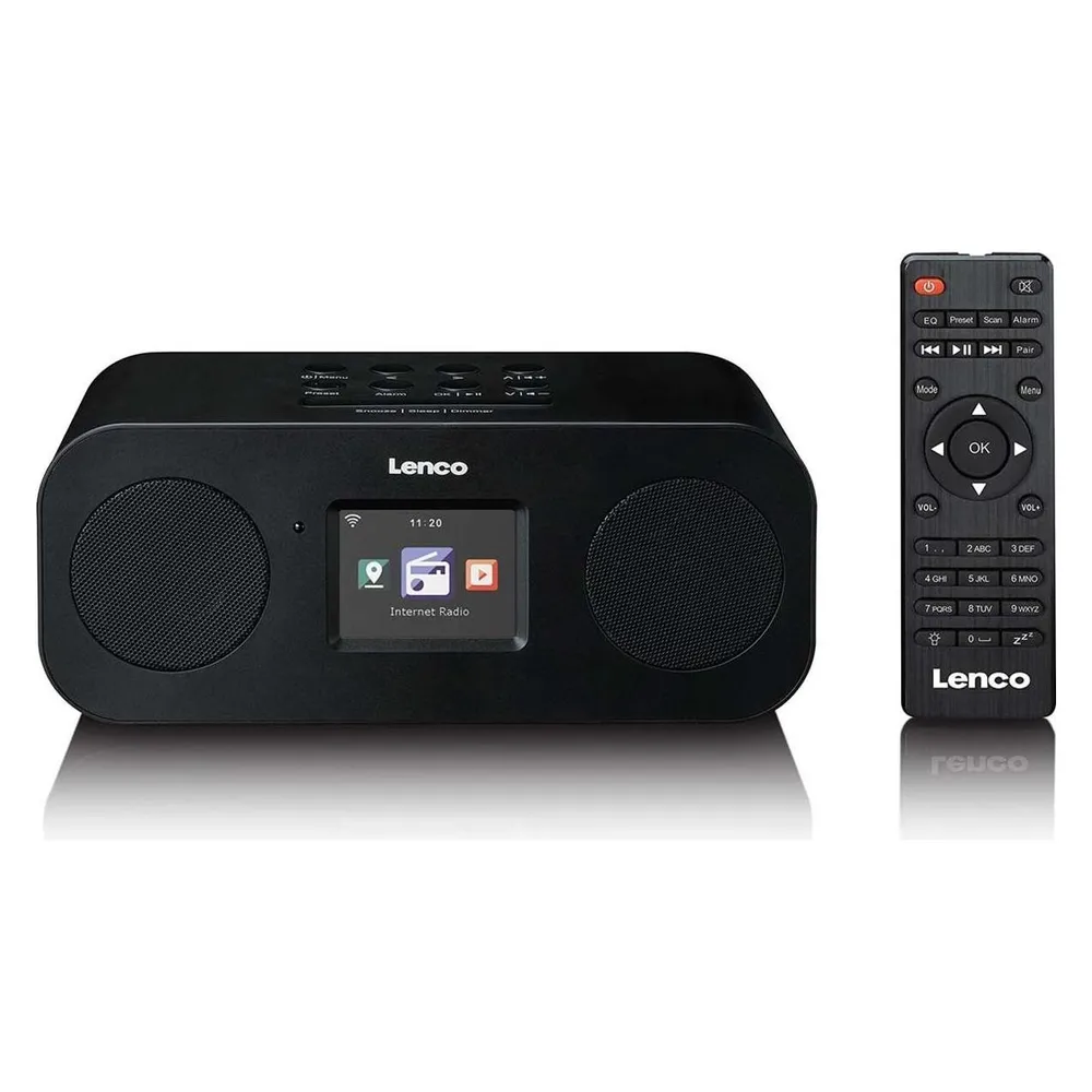 Lenco Internet Radio Stereo DIR-121BK schwarz, DAB, FM, BT
