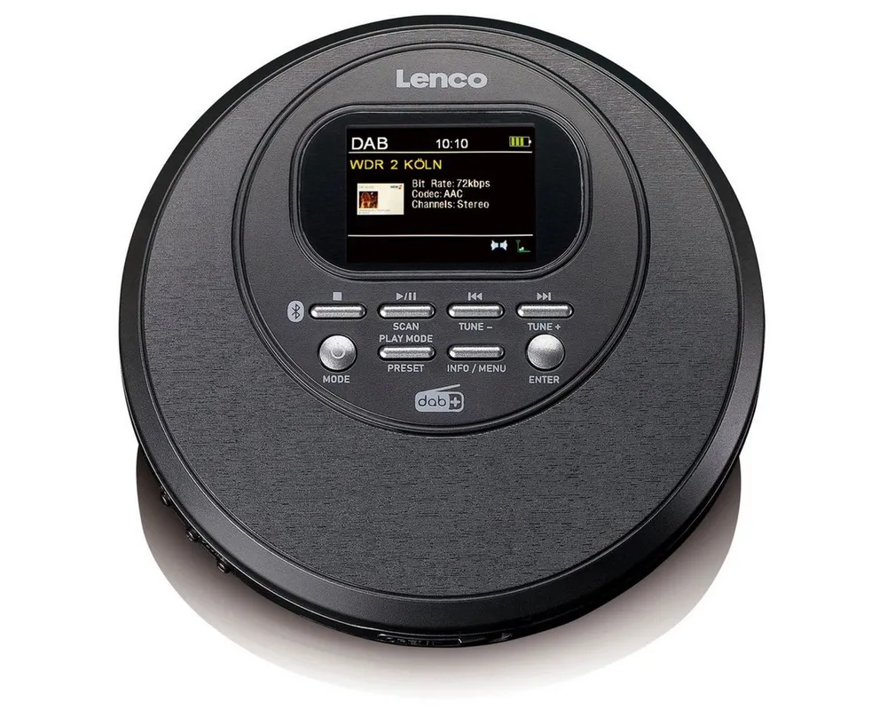 Lenco CD-500BK tragbarer CD-Player