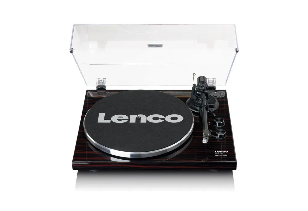Lenco LBT-189WA Plattenspieler (Riemenantrieb, Bluetooth, Bluetooth®/Cinch Anschluss, USB-Transfer & 33 45 U/min in Walnuss)