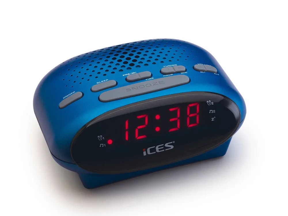 Lenco LENCO ICR-210 FM-Uhrenradio & Radiowecker Uhrenradio (FM-Radio, Sleep-Timer)