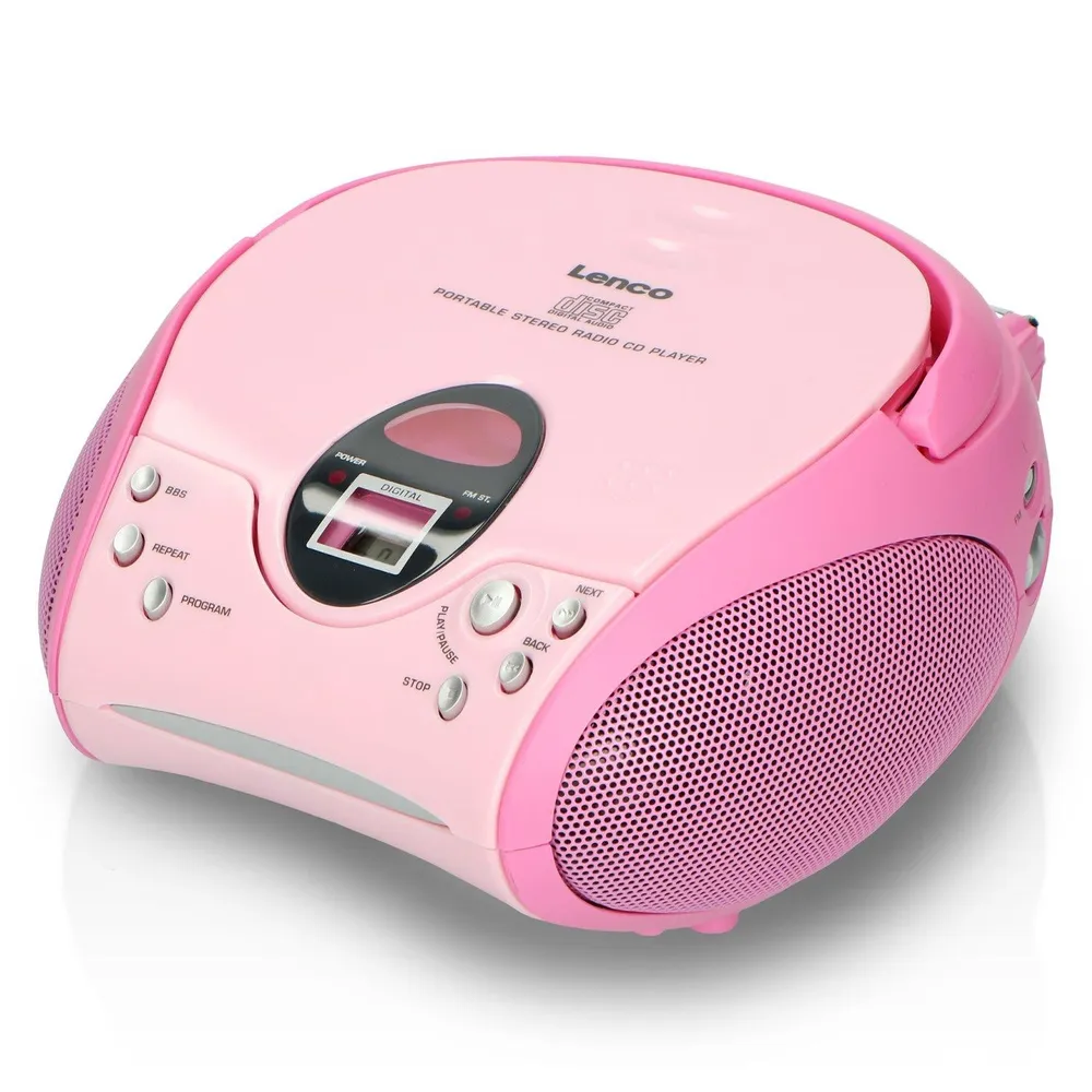 SCD-24 pink Radiorekorder mit CD-Spieler