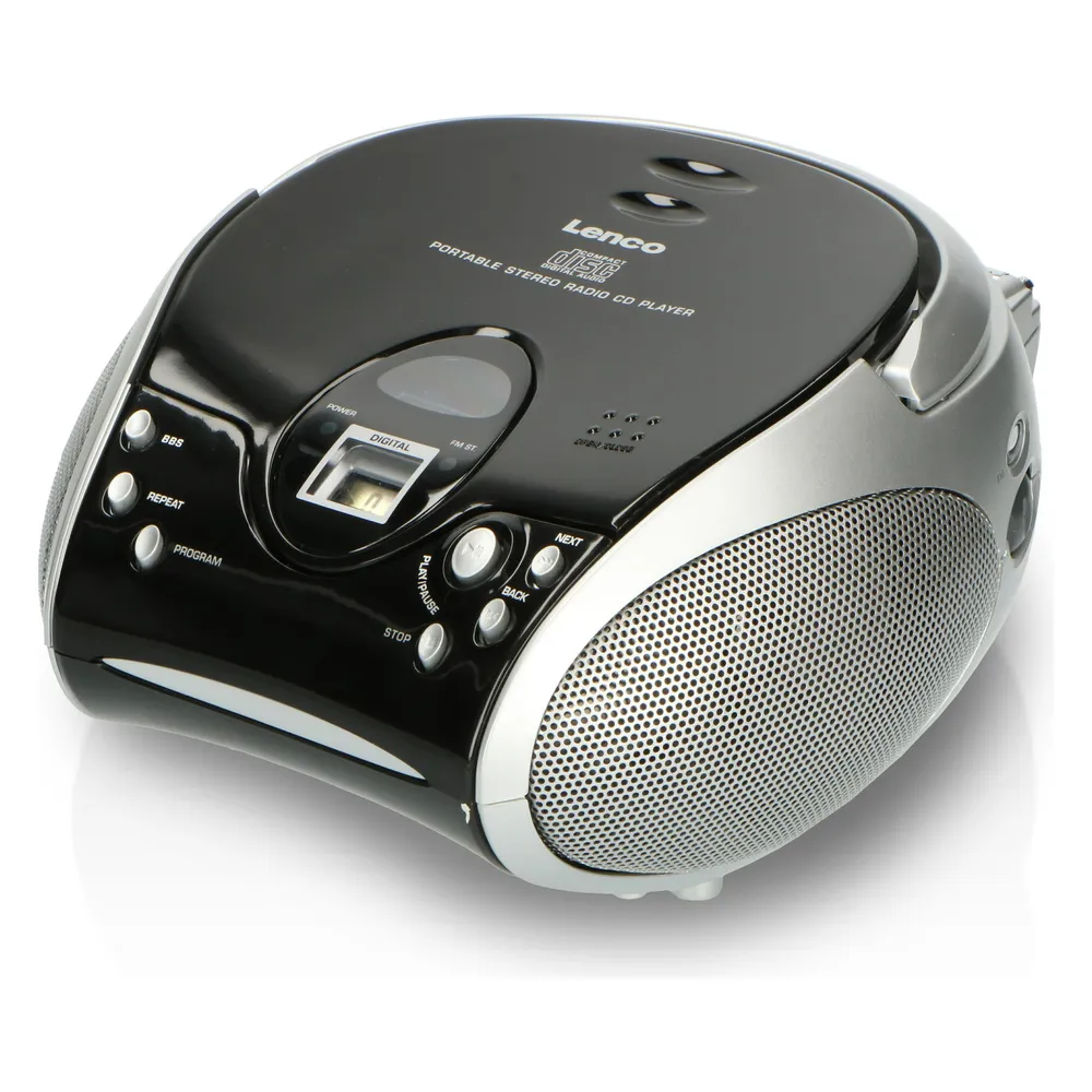SCD-24 schwarz Radiorekorder mit CD-Spieler
