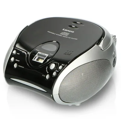 SCD-24 schwarz Radiorekorder mit CD-Spieler