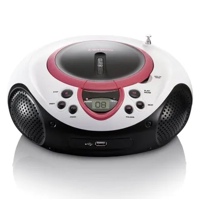 Radio CD USB Tragbar Lenco SCD-38 Rosa