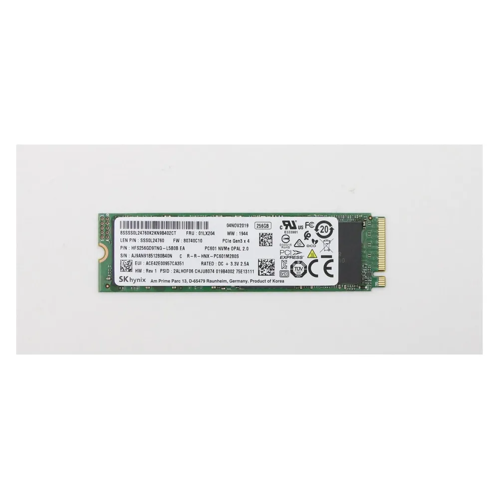 Lenovo 256G PCIe 3x4 (256 GB, M.2)