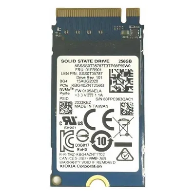 Lenovo TOSHIBA BG4 256GB M.2 PCIe 2242 KBG40ZNT256G SSD