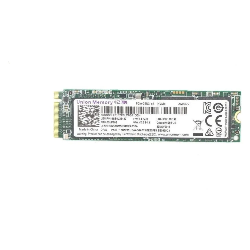 Lenovo WV4 M.2 2280 256GB OPAL2.0 PCIe NVMe SSD Samsung PM96