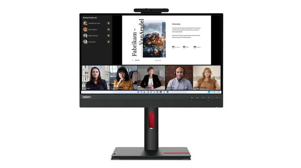 Monitor Lenovo ThinkCentre TIO-22 Gen5 21.5" FullHD 60Hz IPS Webcam Lautsprecher