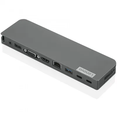 Lenovo USB-C Mini Dock Kabelgebunden USB 3.2 Gen 1 (3.1 Gen 1) Type-C Grau