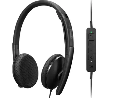 Kopfhörer Lenovo 4XD1M39028 Kabelgebunden USB-C Binaural mit Geräuschunterdrückung Schwarz