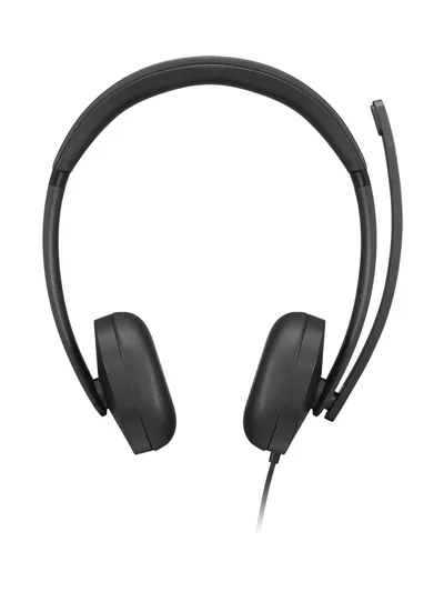Auriculares Lenovo VoIP Headset 5000 mit Kabel USB-C Büro Noise Cancelling Schwarz