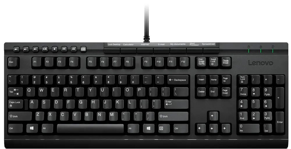 Lenovo Enhanced Performance USB Keyboard Gen II | 4y40t11827 | Volle Größe (100%) - Kabelgebunden
