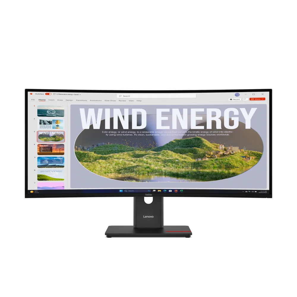 Monitor Lenovo ThinkVision T34WD-40 34" Wide Quad HD 120Hz VA Curved HDR10