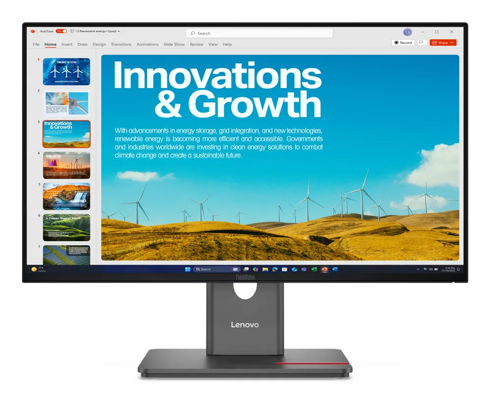 Monitor Lenovo ThinkVision P24QD-40 23.8" Quad HD 120Hz IPS 6ms USB-C