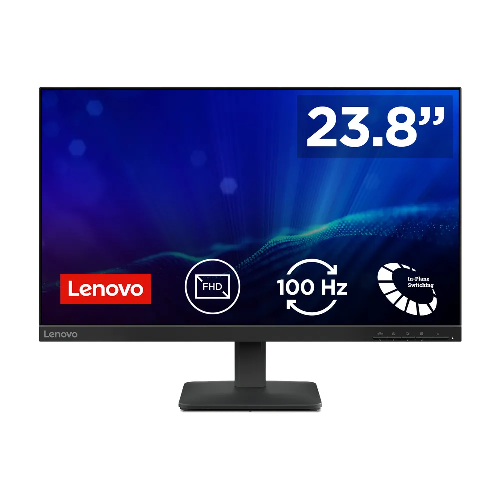 Monitor Lenovo L24-4e 23,8" FullHD 100Hz IPS LCD Schwarz VESA Montage