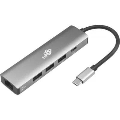 USB-C Hub Lenovo AKTBXKA5W1U31RJ mit 3 USB-A 3.0 und RJ45