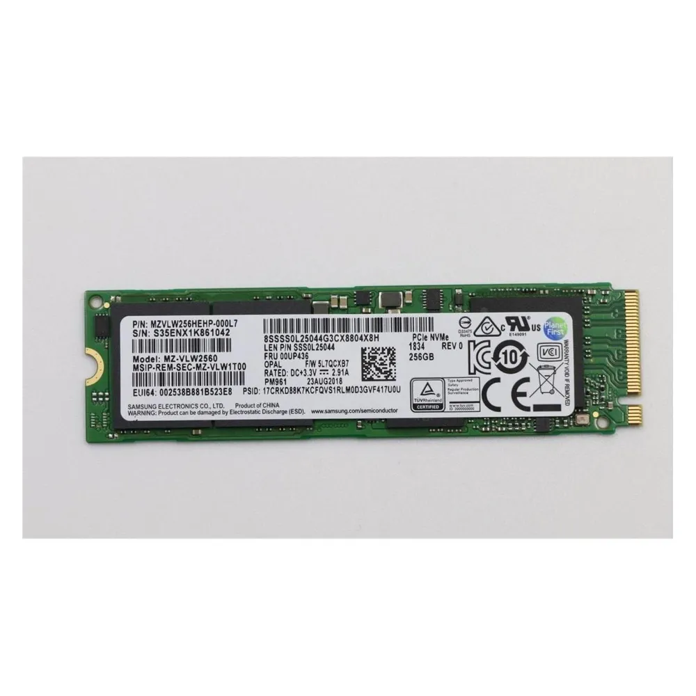 Lenovo Memory SSD 256GB M.2 PCIe3x4 (256 GB, M.2 2280)