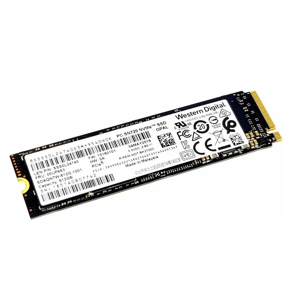 Lenovo 512G,M.2,2280,PCIe3x4,WD,OPAL