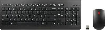 Lenovo 510 Wireless Combo Keyboard & Mouse - US English 103P - Schwarz