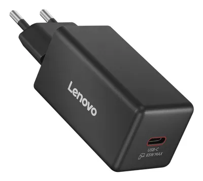 Lenovo 65W USB-C GaN Ladegerät Kompakt Schwarz