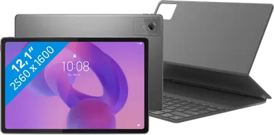 Lenovo Idea Tab 12,1 Zoll 256GB WLAN Grau mit Stylus + Tastaturhülle QWERTY