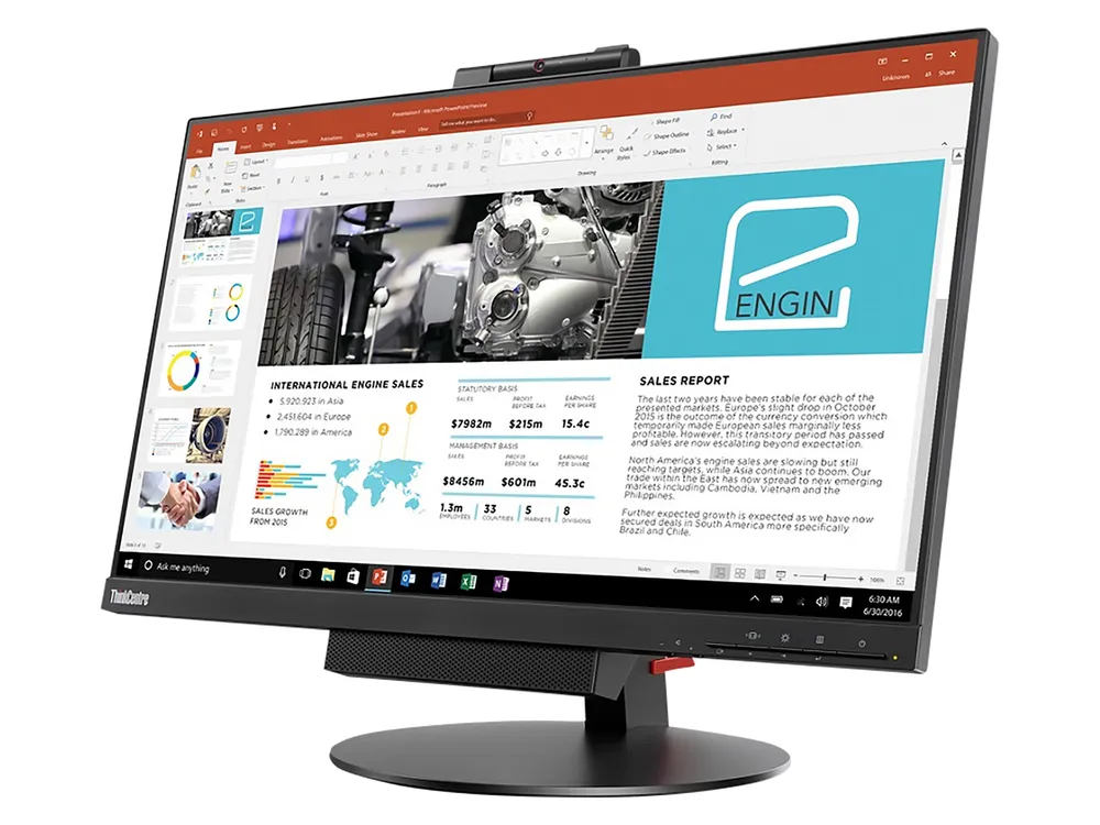LENOVO Monitor TIO24 Gen3, 60,45 cm (23,8"), refurbished