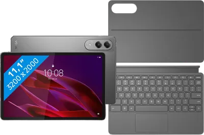 Lenovo Yoga Tab 11,1 Zoll 256GB WLAN Grau mit Stylus + Tastaturhülle QWERTY