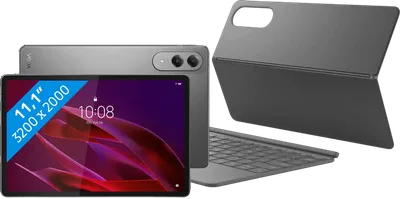 Lenovo Yoga Tab 11,1 Zoll 256GB WLAN Grau mit Stylus + Tastaturhülle AZERTY