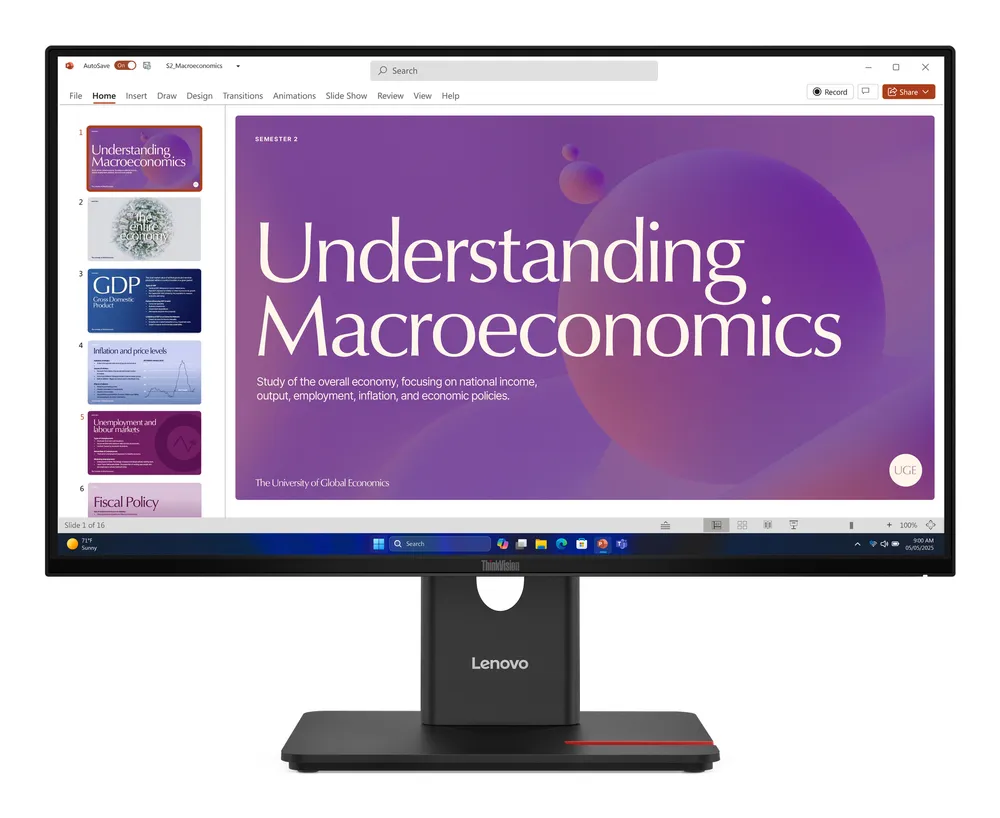 Monitor Lenovo ThinkVision T24D-40 23,8" FullHD 120Hz IPS Höhenverstellbar