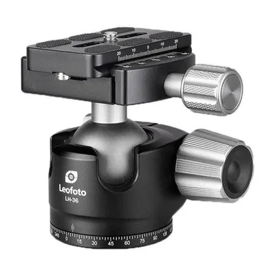 Stativkopf Leofoto LH-36 mit Schnellwechselplatte QP-70N und 18kg Tragkraft