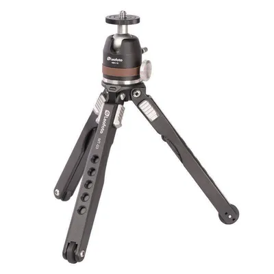 Mini Stativ Leofoto MT-03 mit MBH-19 Kugelkopf 15 kg Tragkraft Aluminium