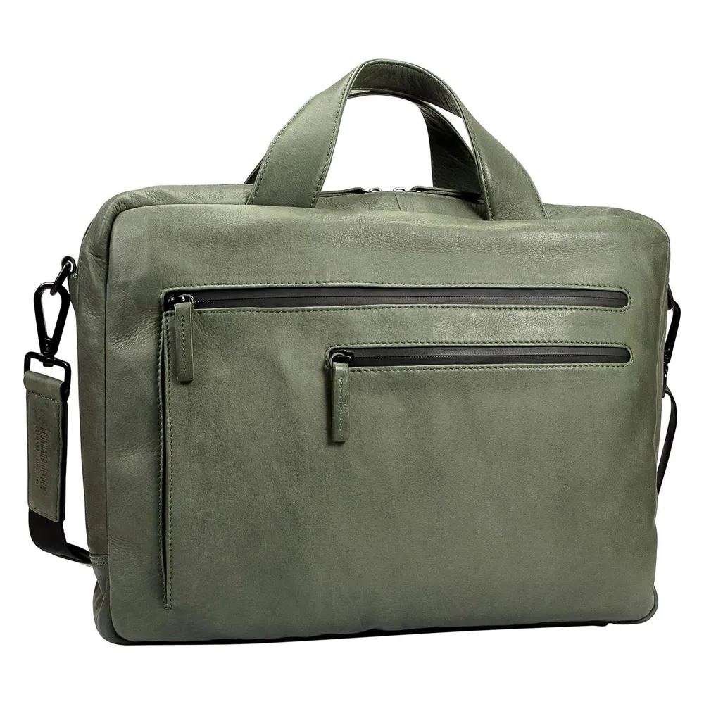 Leonard Heyden Den Haag Aktentasche Leder 38 cm Laptopfach (15.35")