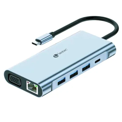 Leotec Dockingstation HUB 11 in 1 USB/USB-C/VGA/HDMI/MicroSD