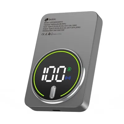 Power Bank Leotec 10000mAh 20W Grau