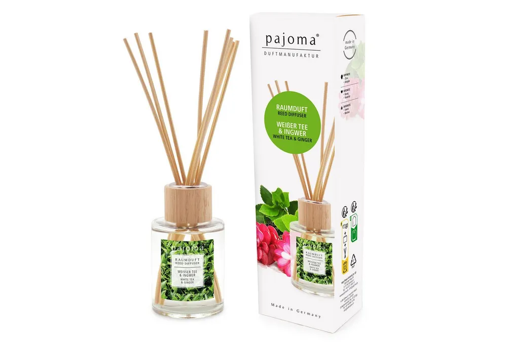 Levandeo® Luftbefeuchter, Raumduft 100ml Weißer Tee Ingwer Lufterfrischer Raumerfrischer