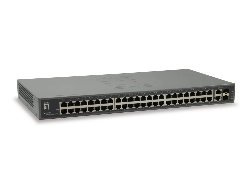 Switch LevelOne FGU-5021 50 Ports Fast Ethernet 13,6 Gbit/s Rackmontage Switch LevelOne FGU-5021 50 Ports Fast Ethernet 13,6 Gbit/s Rackmontage