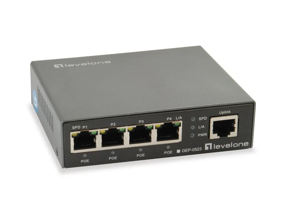 Level One GEP-0523 Switch 5 Ports PoE