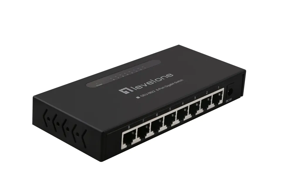 LevelOne GEU-0822 Netzwerk-Switch Unmanaged Gigabit Ethernet (10/100/1000) Schwarz