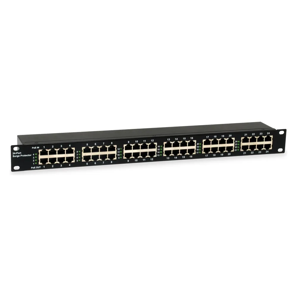 LevelOne Switch 24 Port ESP-2400 PoE 6kV 19"Sp. Schutz