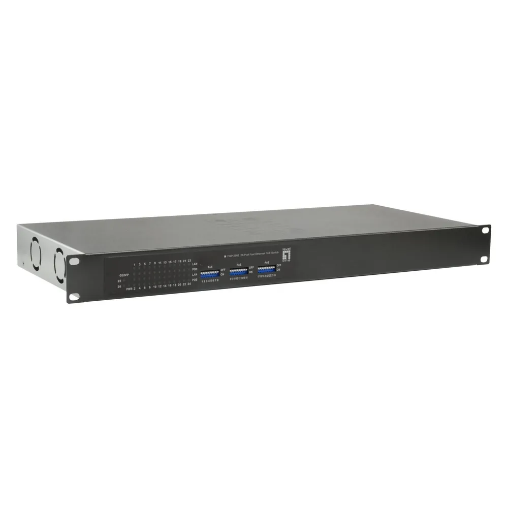 LevelOne Switch 24x FE FGP-2602 2xGSFP 24xPoE
