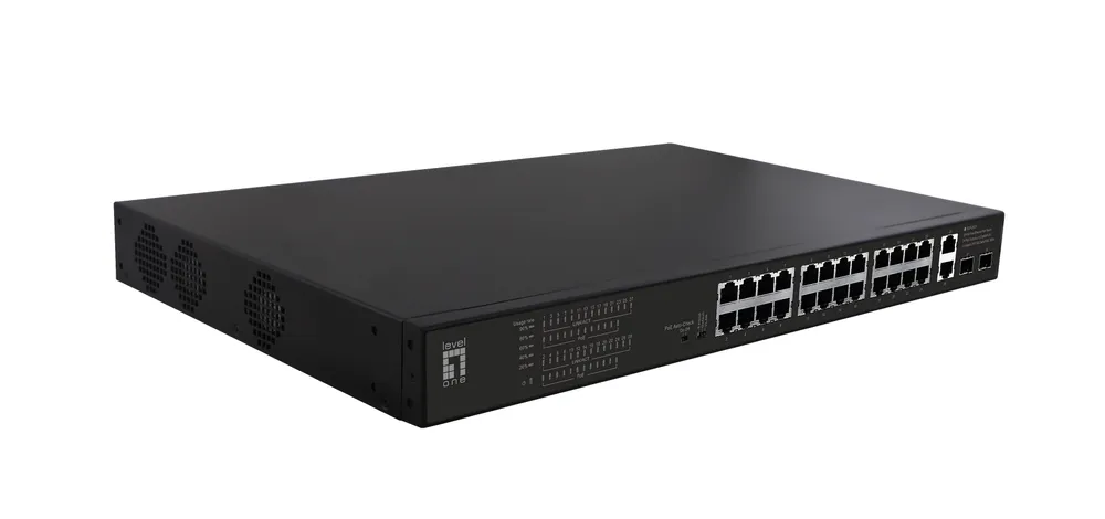Switch LevelOne FGP-2831 28 Ports Fast Ethernet PoE 1U