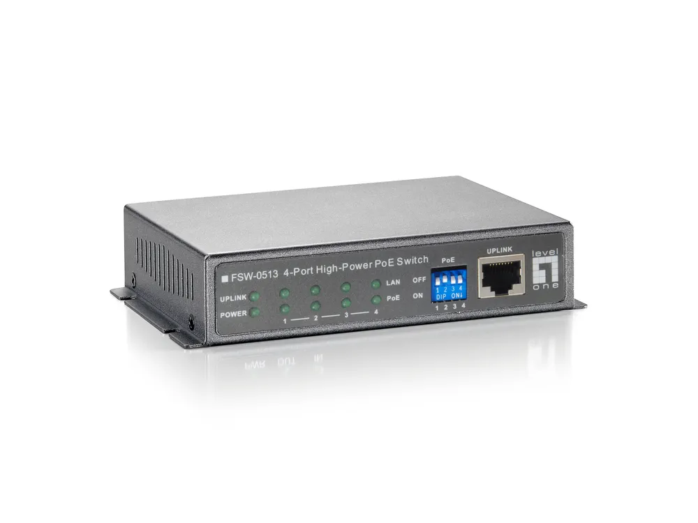 Switch LevelOne FSW-0513 Fast Ethernet PoE 5 Ports 120W