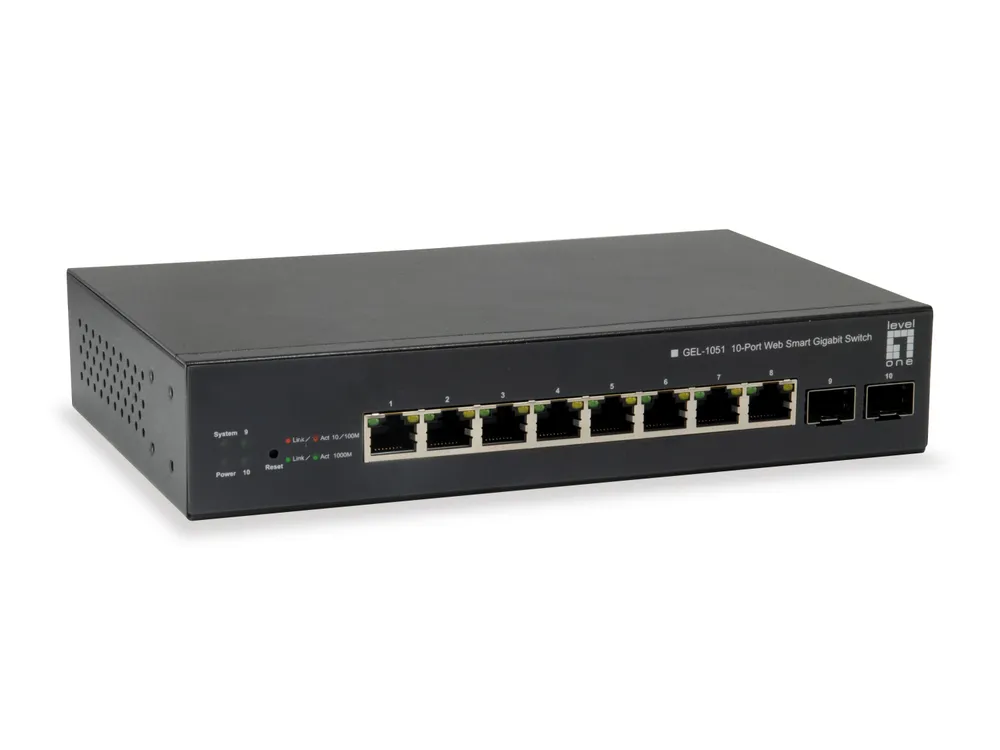 Switch LevelOne GEP-1051 Managed L2/L3/L4 Gigabit Ethernet PoE Rack