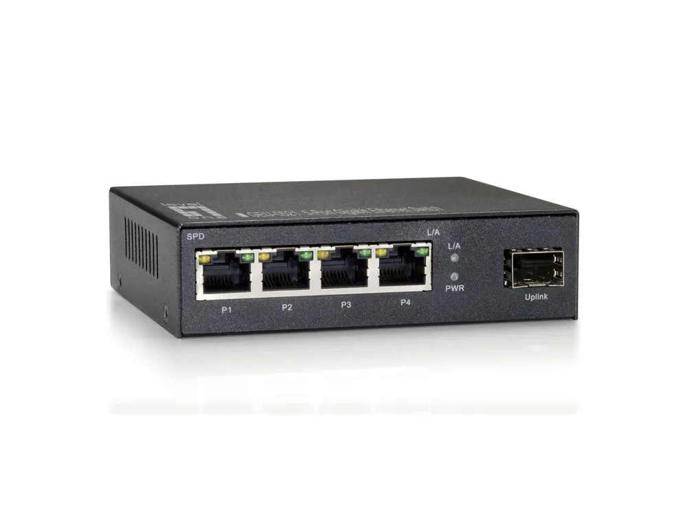 Switch LevelOne GEU-0521 4 Gigabit-Ethernet-Ports 1 SFP-Slot Unmanaged