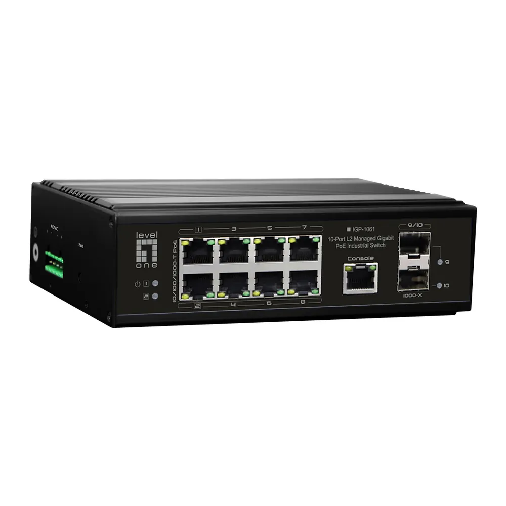 Switch LevelOne IGP-1061 Managed L2 8 Ports Gigabit Ethernet PoE