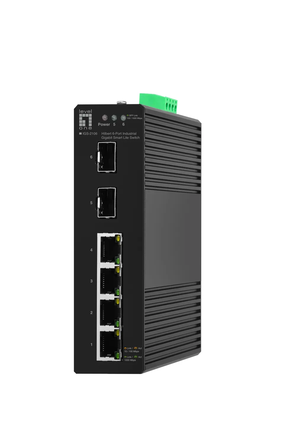 Switch LevelOne IGS-2106 Managed L2 Gigabit Ethernet 4 Ports