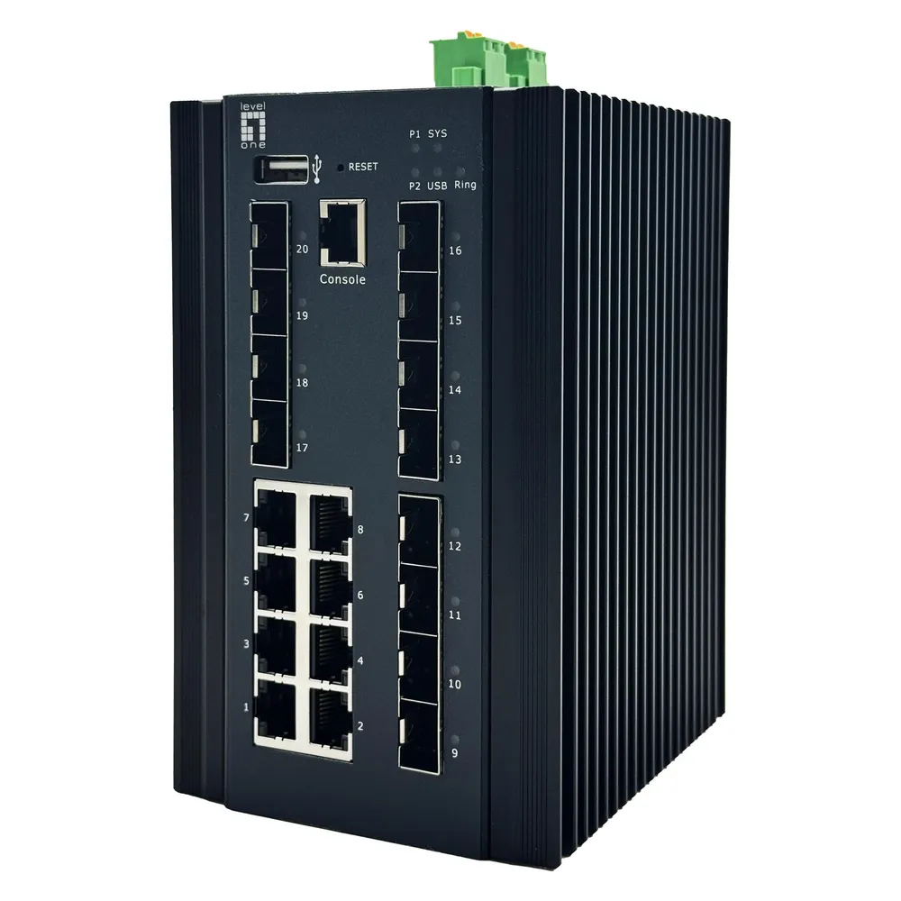 LevelOne Switch 20x GE IGU-2072 8x 1GbE,8x 2.5GbE SFP sw