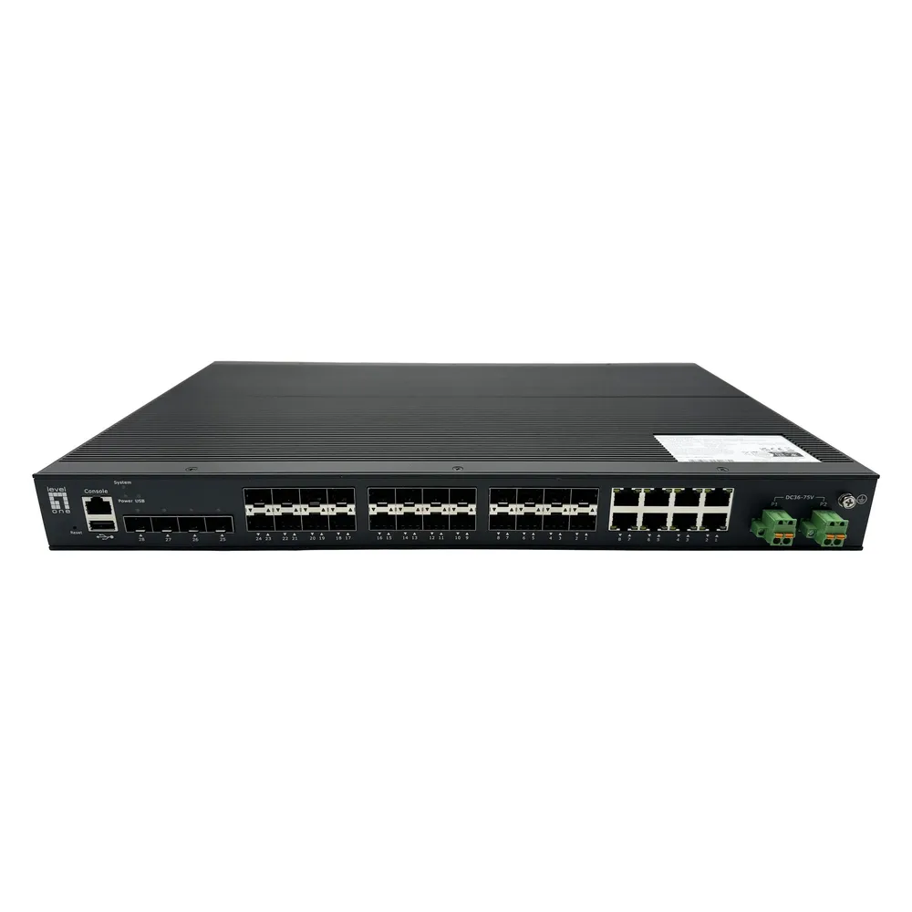 LevelOne Switch 28x GE IGU-2872 4x2.5GbE, 16x1.25GbE SFP