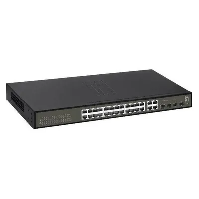 LevelOne GES-2128 Netzwerk-Switch Managed L2 Gigabit Ethernet (10/100/1000) Schwarz