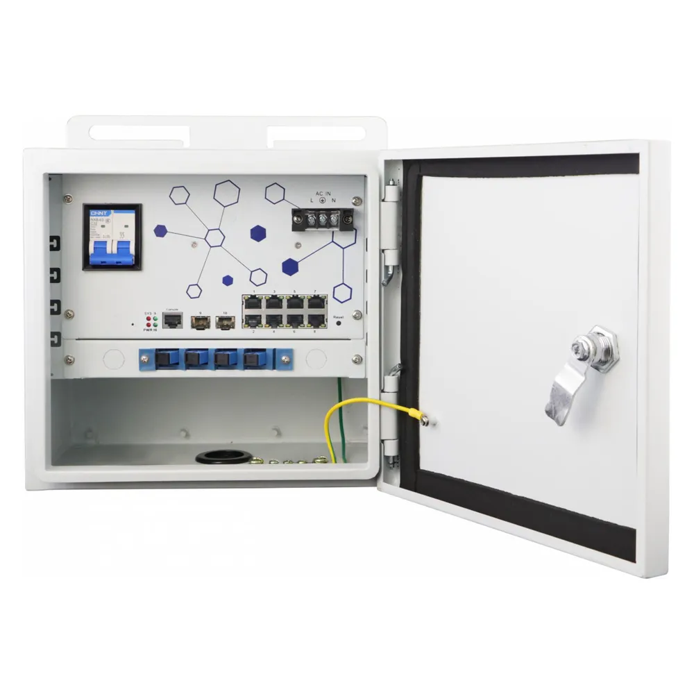 LevelOne Switch 10x GE OSW-1061, 8x Outputs 802.3at/af PoE